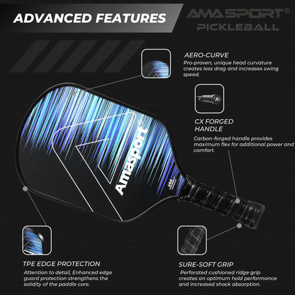 AMASPORT Kronos &amp; Proton Pickleball Paddle | 3K carbon fiber