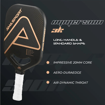 Pala de Pickleball AMASPORT Immersion Serics | Fibra de carbono